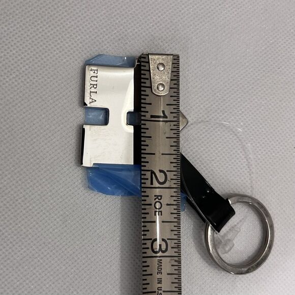 Furla HOUSE Key Ring Holder Stainless Steel & Leather - Picture 5 of 5